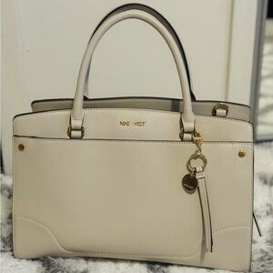 Nine West Beige Satchel Bag